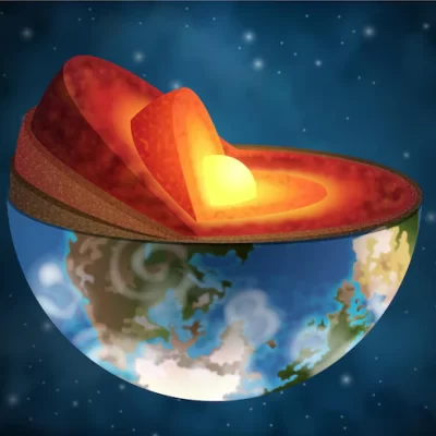 Como o núcleo interno da Terra salvou a vida no nosso planeta