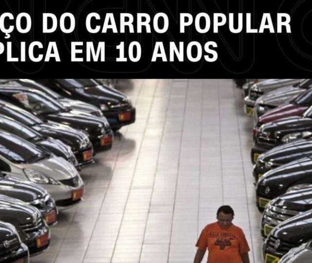 Carros populares ficam mais caros e inacessíveis no Brasil